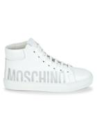 Moschino Leather Logo Platform Sneakers