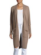 Cashmere Saks Fifth Avenue Cashmere Long-sleeve Duster