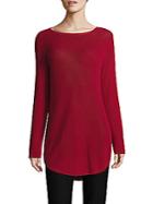 Eileen Fisher Ribbed Organic Cotton & Silk Blend Top