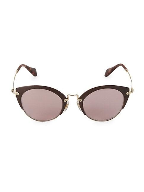Miu Miu 52mm Matte Cat Eye Sunglasses