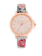 Ted Baker London Floral Analog Watch