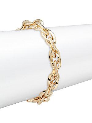 Saks Fifth Avenue Made In Italy 14k Yellow Gold Twist Bracelet