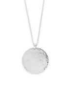 Gurhan 0.925 Sterling Silver Disc Pendant Necklace