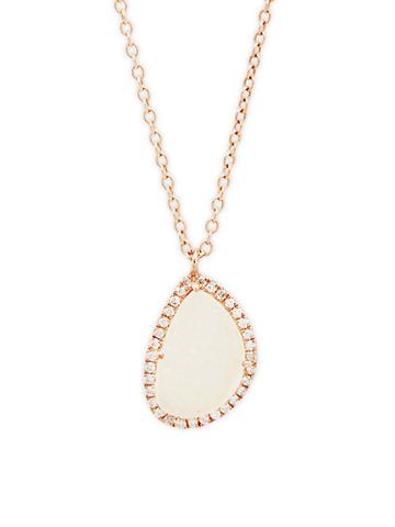 Meira T Druzy And 14k Rose Gold Pendant Necklace