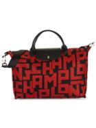 Longchamp Logo Convertible Top Handle Bag