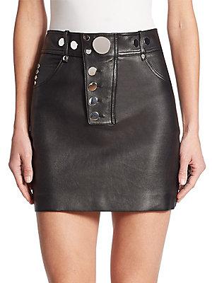 Alexander Wang Leather Mini Skirt