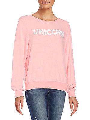 Wildfox Unicorn Graphic Sweatshirt