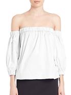 Milly Off-the-shoulder Blouse