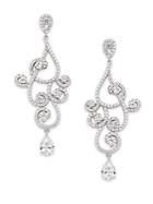 Saks Fifth Avenue Fancy Swirl Crystal Drop Earrings