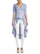 English Factory Stripe High-low Top