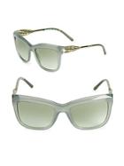 Burberry 56mm Patterned-temple Gradient Sunglasses