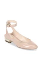 Nicholas Kirkwood Lola Pearl Patent Leather Ankle Strap Ballet Flats