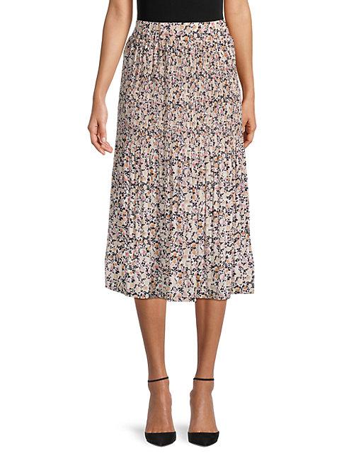 Chenault Floral-print Pleated Skirt