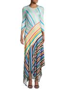 Peter Pilotto Multicolor Striped Midi Dress