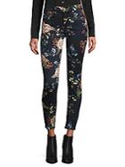 7 For All Mankind Floral-print Skinny Ankle Jeans