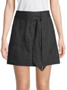 Saks Fifth Avenue Tie-waist Linen Skirt