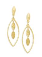 Gurhan Willow Geo 24k Gold Marquise Drop Earrings