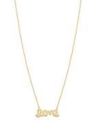 Saks Fifth Avenue East 2 West 14k Yellow Gold Mini Love Pendant Necklace
