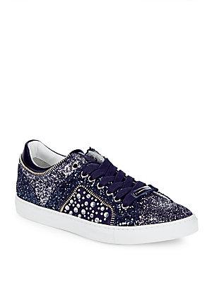 Alessandro Dell'acqua Embellished Lace-up Sneakers