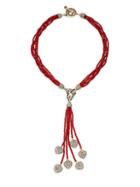 Heidi Daus Itsy Bitsy Hearts Tassel Pendant Necklace