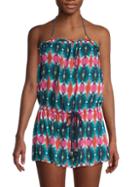 Milly Printed Strapless Coverup