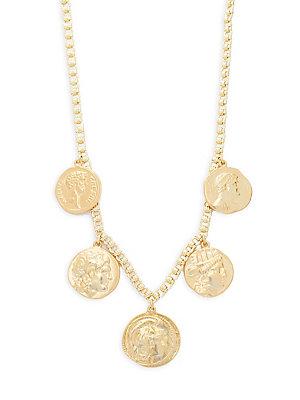 Kenneth Jay Lane Goldtone Multi-coin Necklace