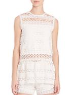 Alexis Georgette Embroidered Tank