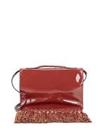 Valentino Leather Tassel Clutch Bag