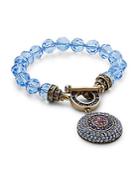 Heidi Daus Glass Beads And Crystal Bracelet