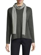 Eileen Fisher Reversible Cashmere And Wool Scarf