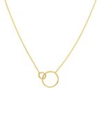 Saks Fifth Avenue 14k Yellow Gold Interlock Hoop Pendant Necklace
