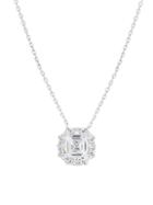Chloe & Madison Fancy Sterling Silver & Crystal Pendant Necklace