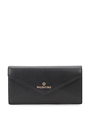Valentino By Mario Valentino Fern Palm Leather Wallet