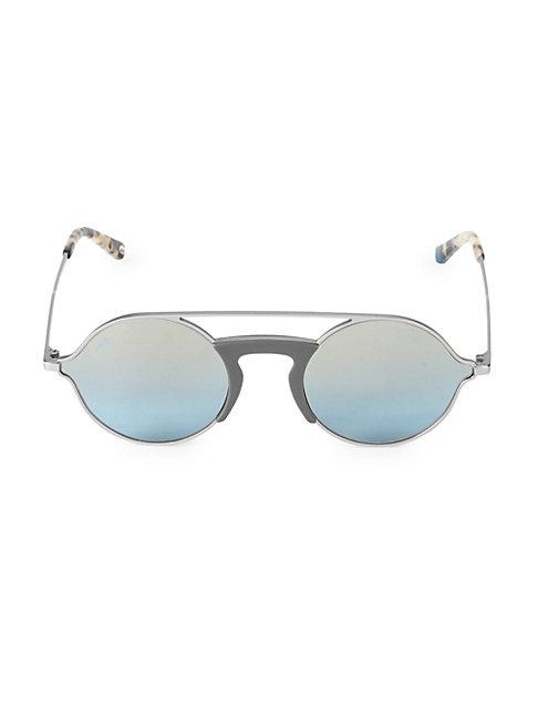 Web 54mm Metal Round Sunglasses