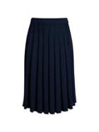 St. John Collection Pleated Wool-blend Skirt