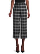 Michael Kors Cropped Plaid Trousers