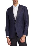 Saks Fifth Avenue Collection By Samuelsohn Classic-fit Floral-print Wool Dinner Jacket