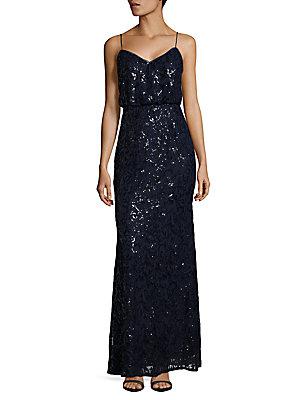 Adrianna Papell Sequin-embellished Gown