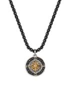 Effy Tri-tone Sterling Silver Compass Pendant Necklace