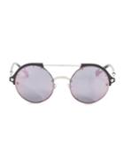 Versace 53mm Mirrored Phantos Sunglasses