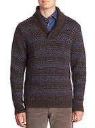 Saks Fifth Avenue Mohair Shawl Neck Sweater