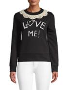Love Moschino Graphic Long-sleeve Sweater