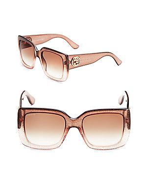 Gucci 53mm Wayfarer Sunglasses