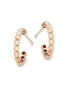 Nephora 14k Rose Gold Hoop Stud Earrings