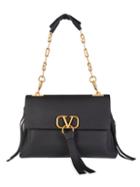 Valentino Garavani Leather Chain Shoulder Bag