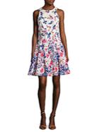 Maggy London Cotton Printed Fit & Flare Dress