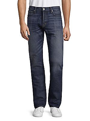Tom Ford Washed Straight Cotton Jeans