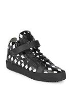 Giuseppe Zanotti Checkered Leather Sneakers