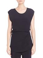 3.1 Phillip Lim Ruched Cap-sleeve Top