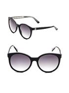 Gucci 54mm Rounded Butterfly Sunglasses